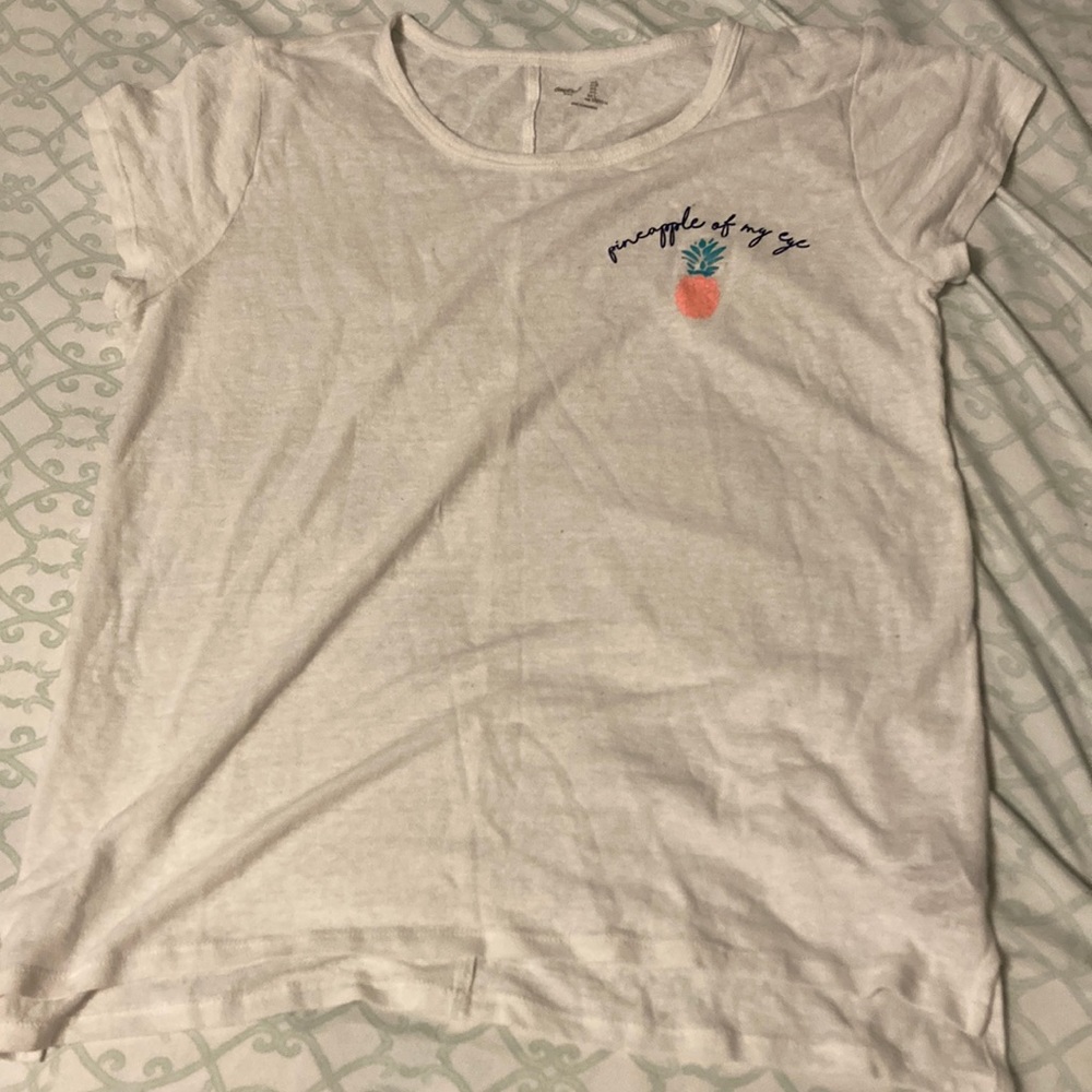 White pineapple shirt